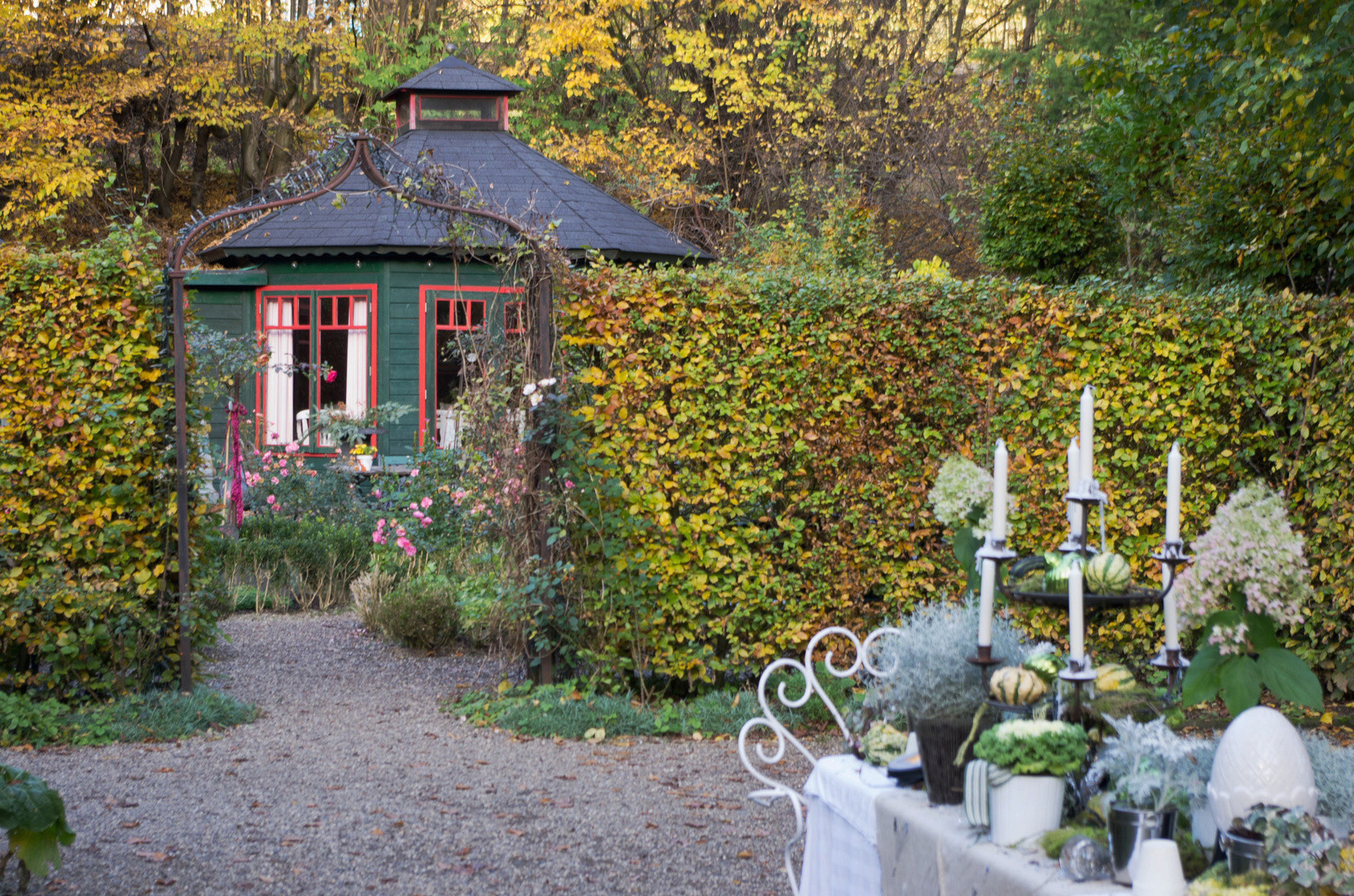 Der Garten Wissen
 Herbst "Der Garten" Wissen an der Sieg Foto & Bild