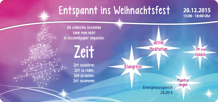 Die Schönsten Geschenke Kann Man Nicht
 CeKa Werbung Senftenberg Besinnliches im Advent