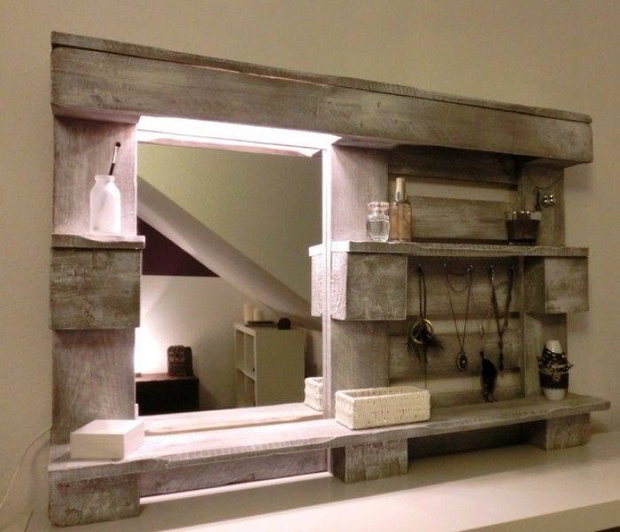 Diy Badezimmer
 DIY Spiegel für das Badezimmer aus einer Palette gebaut