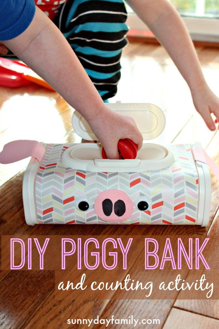 Diy Bank
 DIY Piggy Bank & Money Counting Activity for Preschoolers
