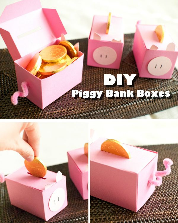 Diy Bank
 DIY Piggy Bank Coin Boxes