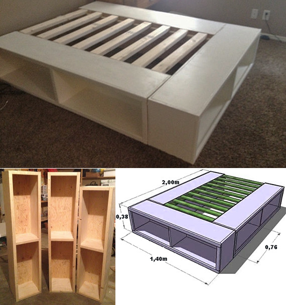 Diy Bett Stauraum
 Bett selber bauen für ein individuelles Schlafzimmer