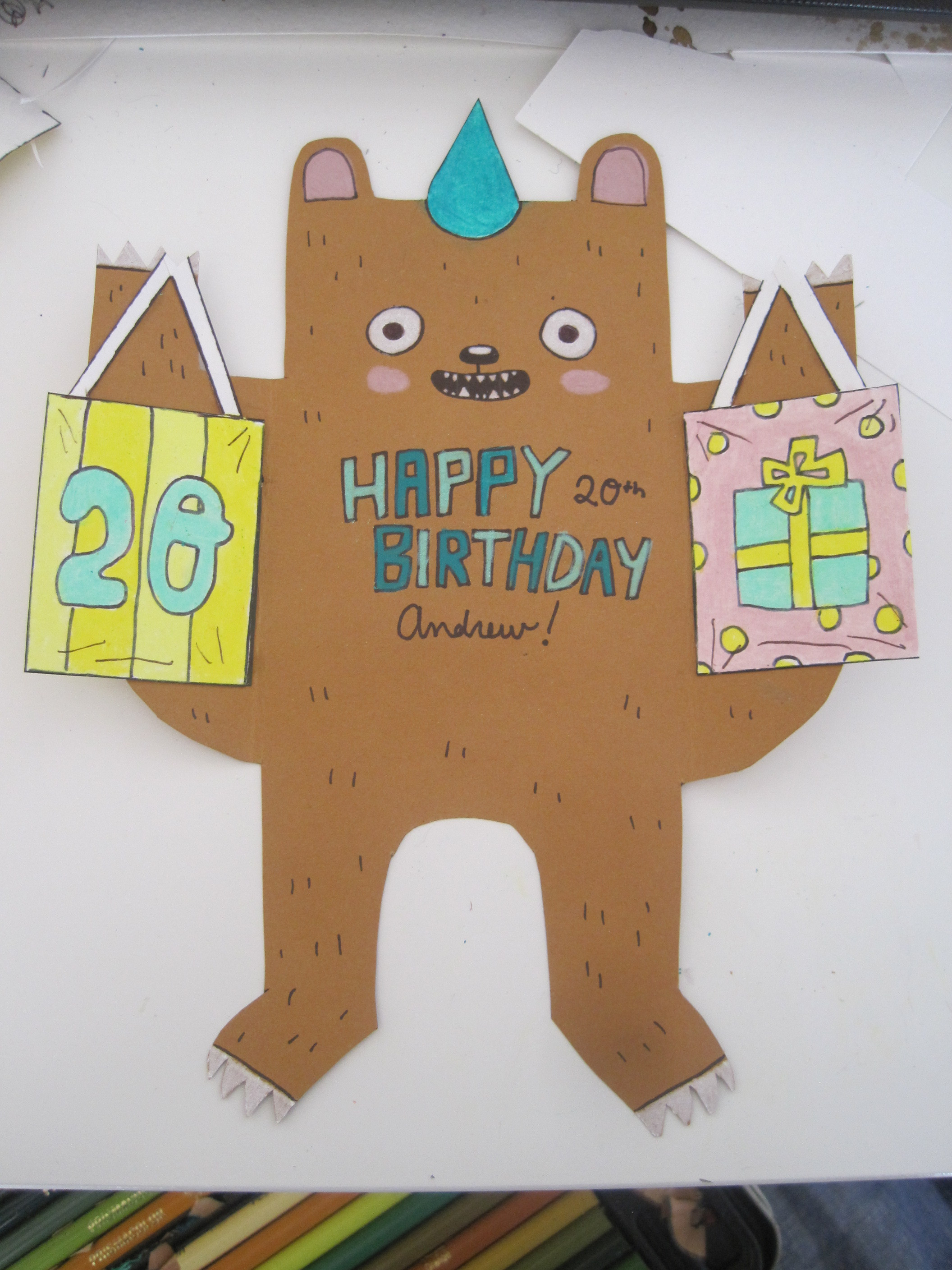 Diy Birthday Card
 DIY Birthday Bear Card