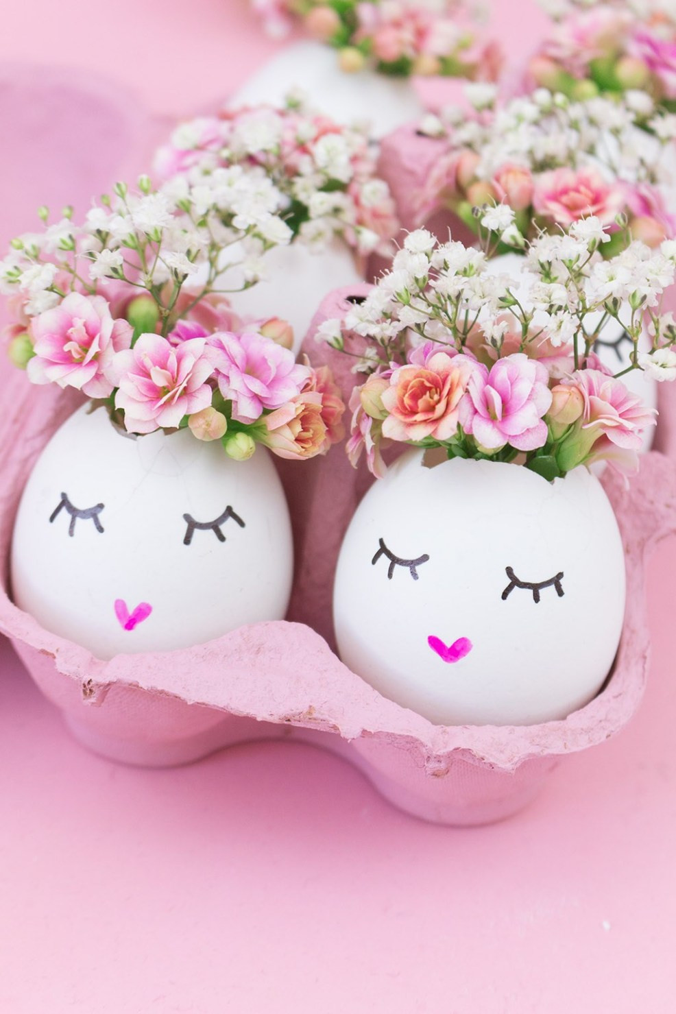 Diy Blog Deko
 DIY Osterdeko Süße Vasen aus Eierschalen basteln