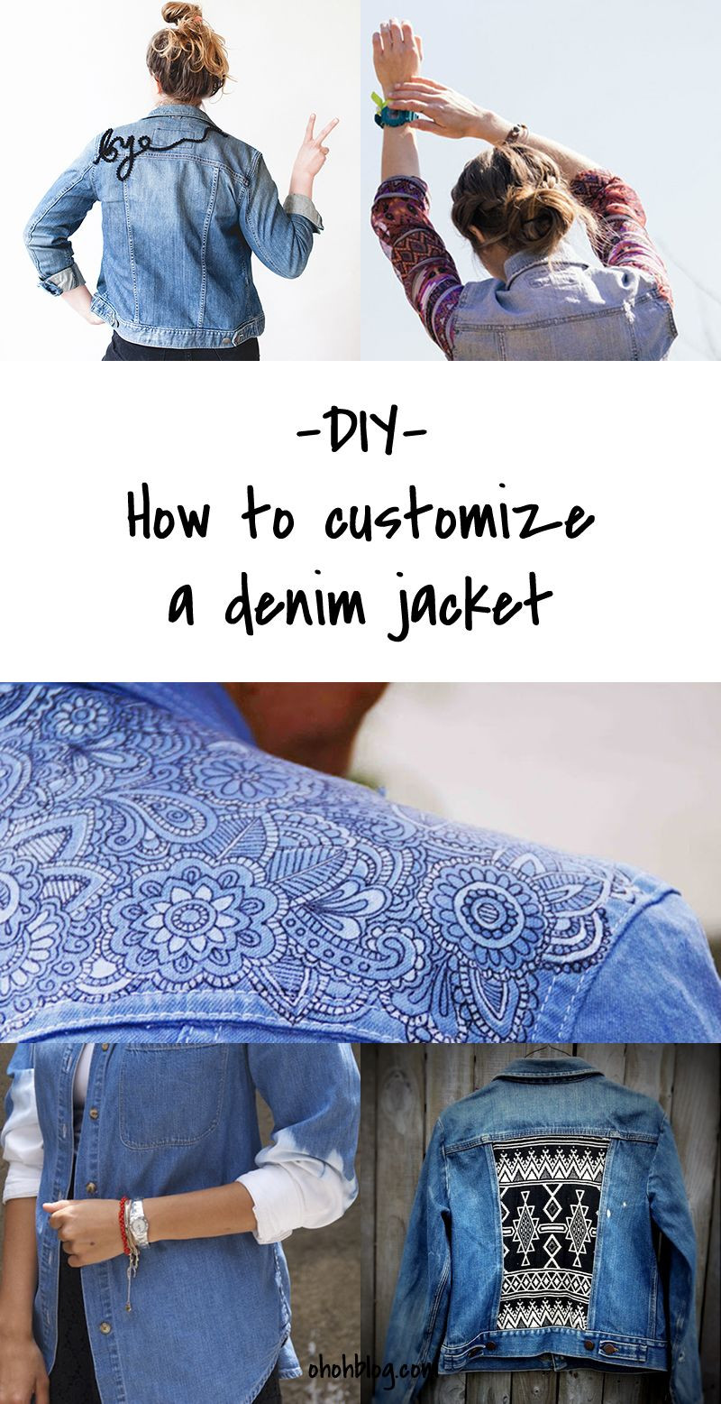 Diy Blog Fashion
 DIy to Try Customized denim jackets