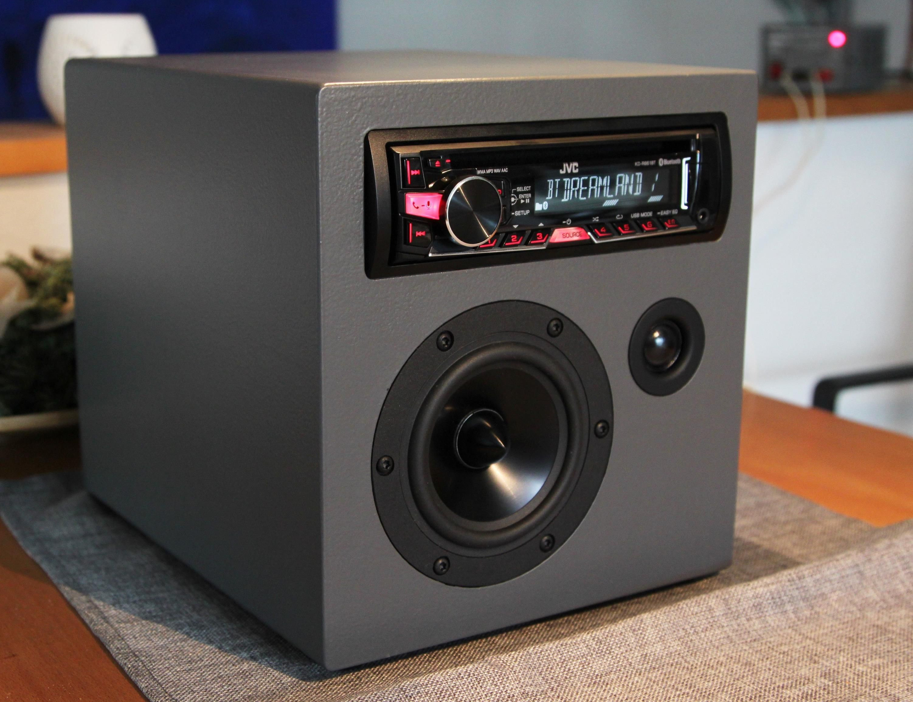 Diy Bluetooth Lautsprecher
 Küchenradio oder für Reisen Dayton Speaker mit Autoradio