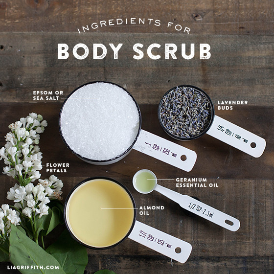 Diy Body Scrub
 DIY Almond and Floral Body Scrub