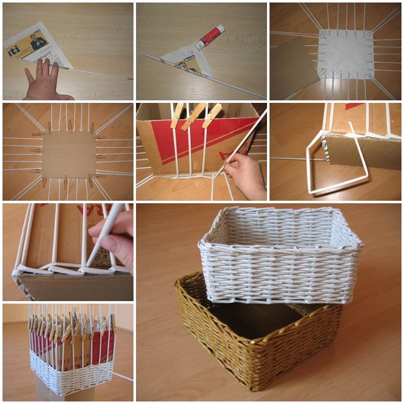 Diy Box
 DIY Woven Paper Storage Box