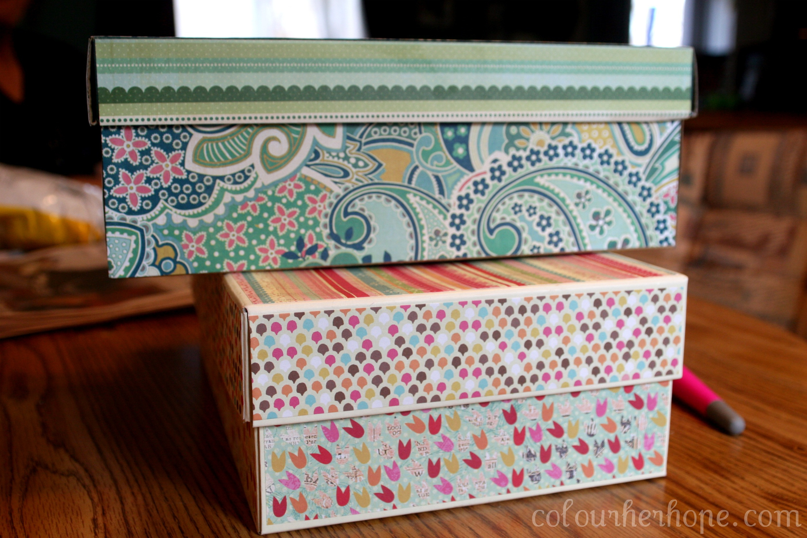 Diy Box
 Pretty Storage Boxes an easy peesy DIY – Colour Her Hope