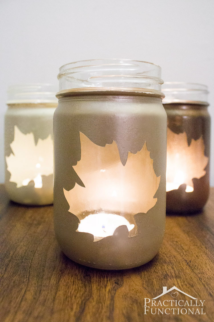 Diy Candle
 DIY Silhouette Candle Jars