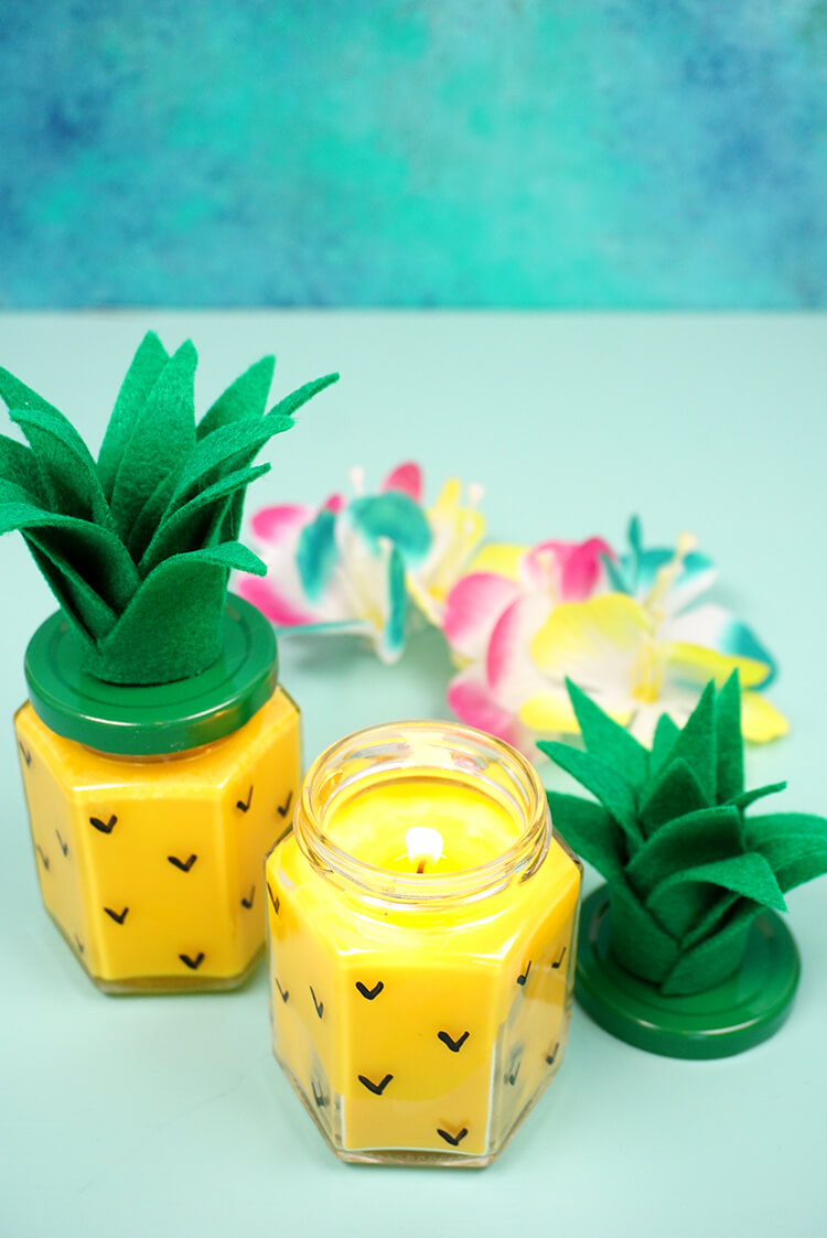 Diy Candle
 Easy DIY Pineapple Candles Happiness is Homemade