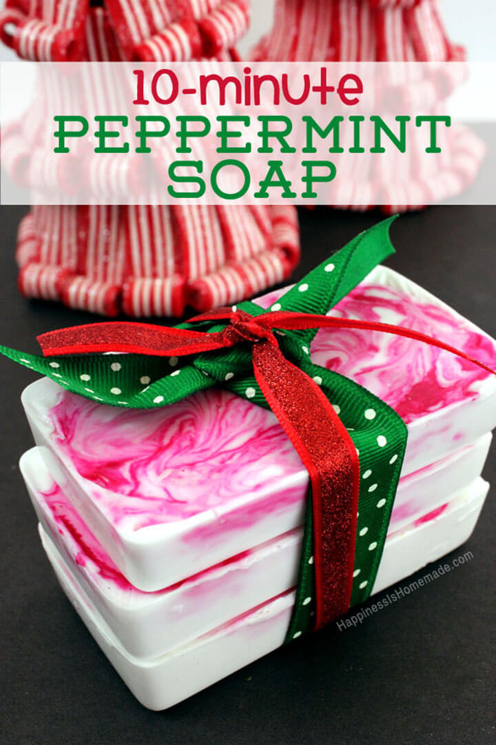 Diy Christmas Gifts
 10 Minute DIY Holiday Gift Idea Peppermint Soap