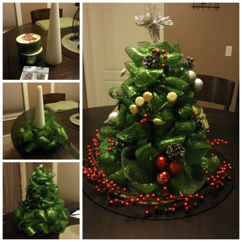 Diy Christmas Tree
 Wonderful DIY Mesh Ribbon Christmas Tree