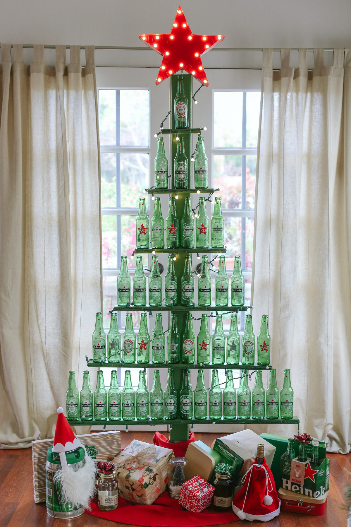 Diy Christmas Tree
 DIY Beer Bottle Tree Evite