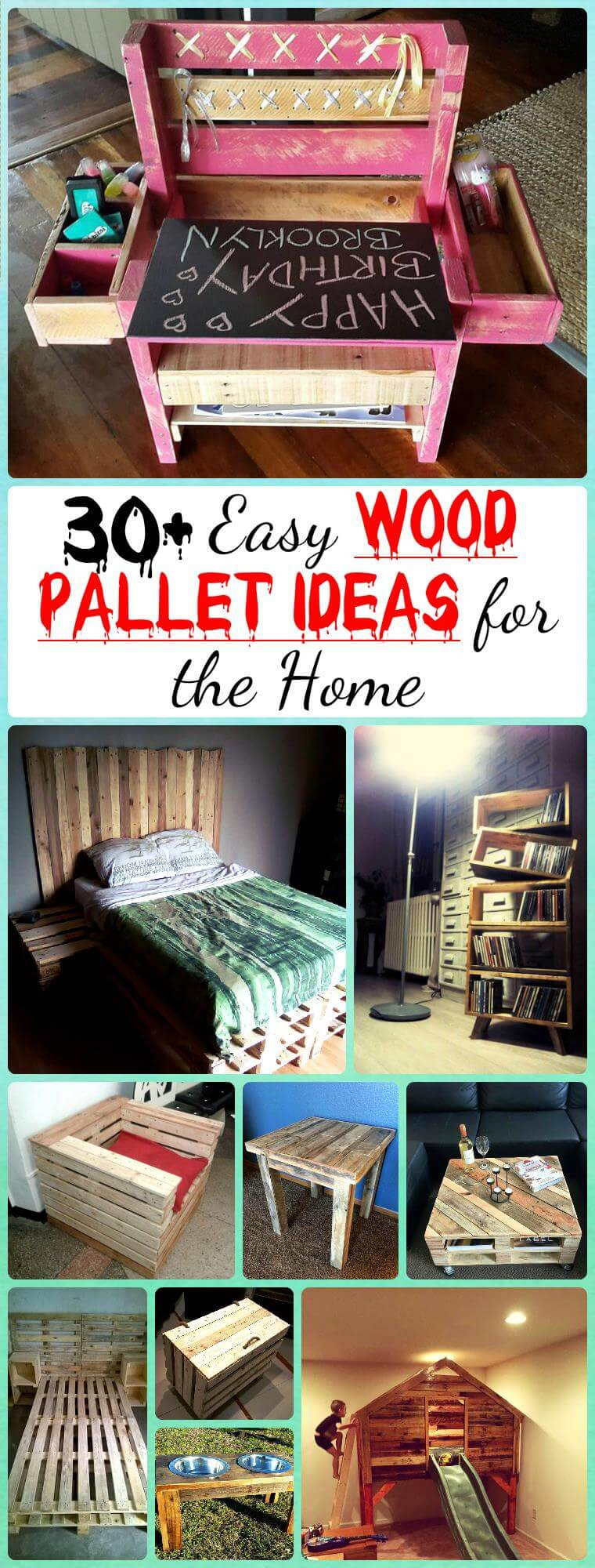 Diy Com
 30 Easy Pallet Ideas for the Home