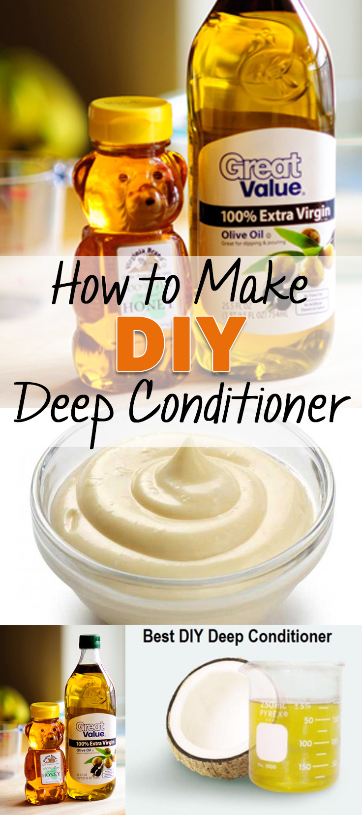 Diy Conditioner
 How to Make DIY Deep Condtioner Brick & Glitter