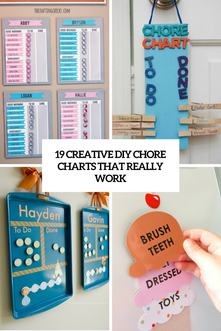 Diy Creative
 19 Creative DIY Chore Charts That Really Work Shelterness