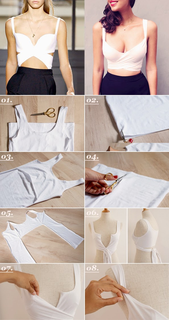 Diy Crop Top
 Maiko Nagao DIY Balencia inspired no sew crop top