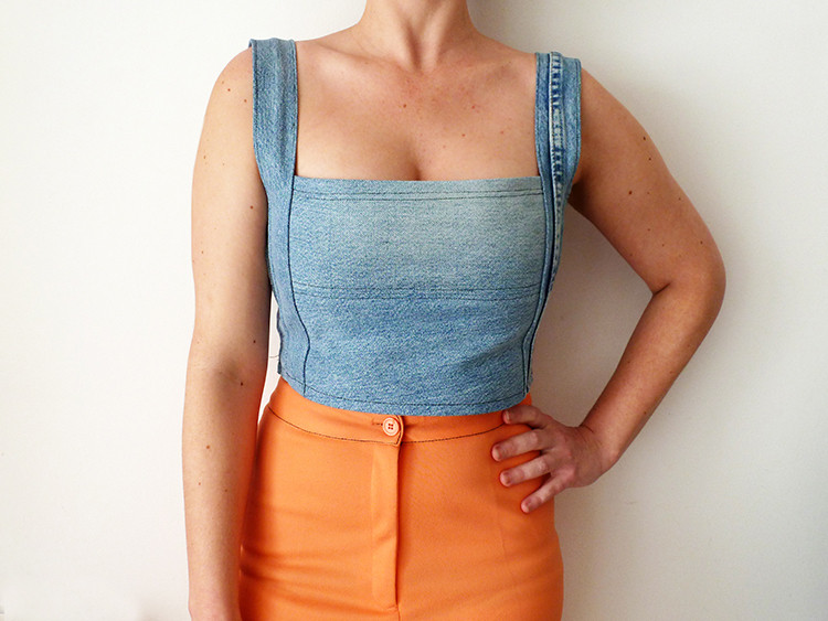 Diy Crop Top
 Diy Crop Top Recycling Old Jeans Legs · How To Make A