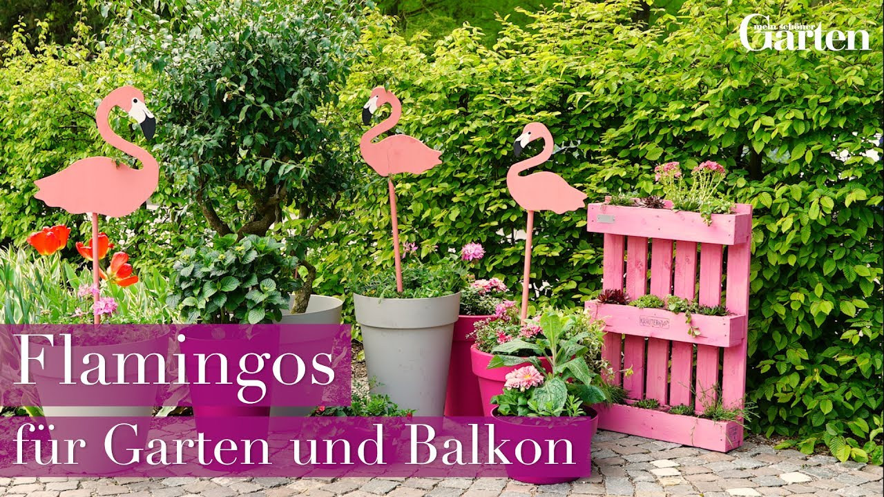 Diy Deko Garten
 Bastelanleitung Deko Flamingos für Garten und Balkon