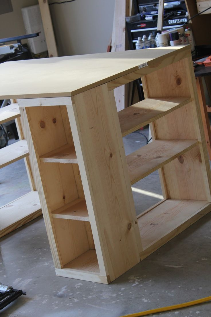Diy Desk
 DIY bookshelf desk craft table Made from the MODERN