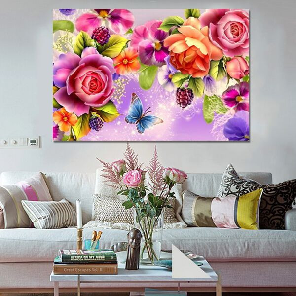 Diy Diamond Painting
 2016 diy 5d diamond Painting Rose flower t 3D diamond