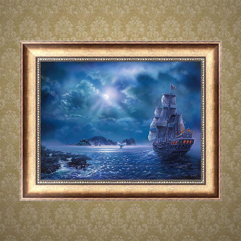 Diy Diamond Painting
 DIY 5D Diamond Sailboat Painting Embroidery Cross Stitch