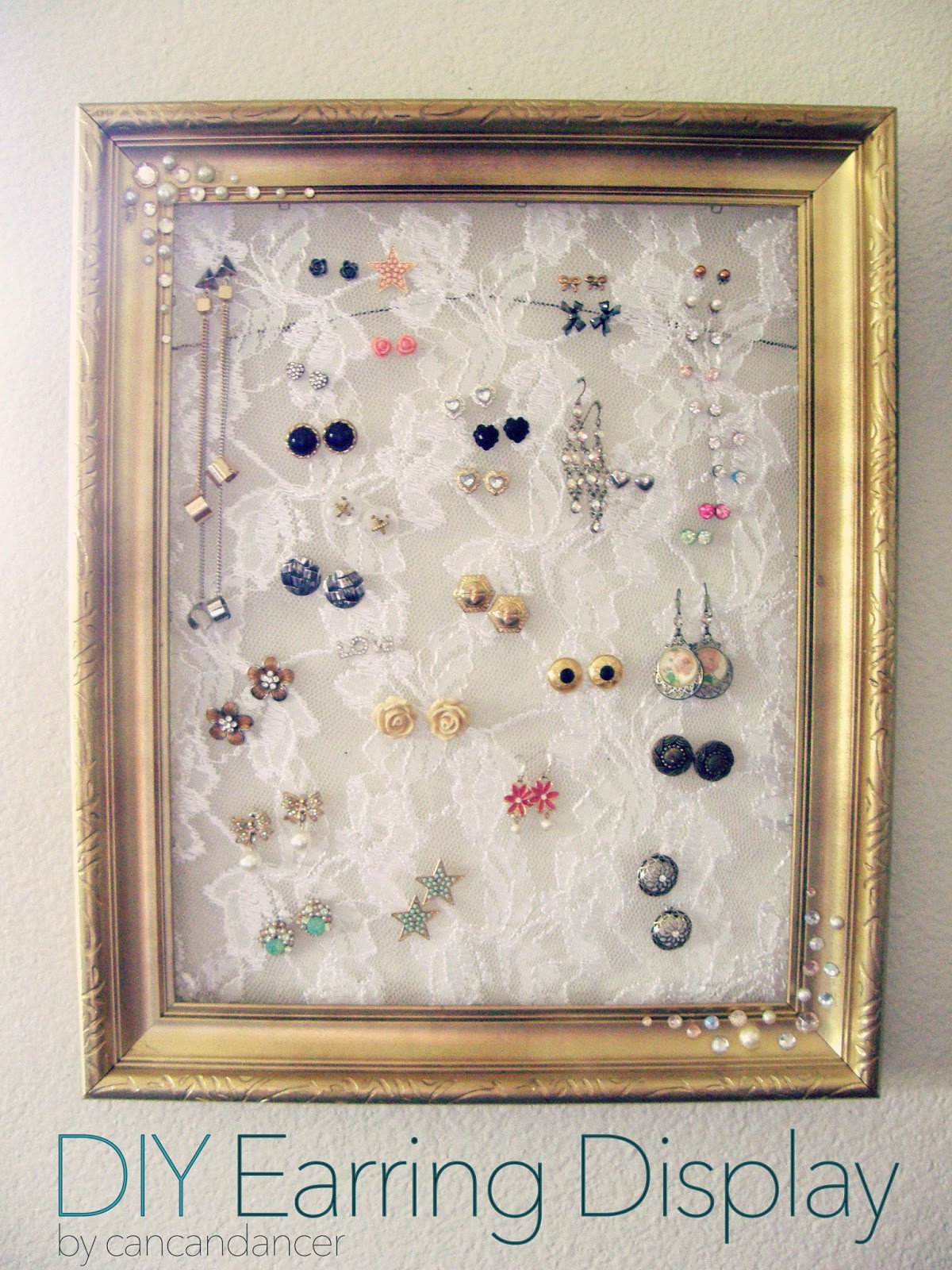 Diy Earring Holder
 Can Can Dancer DIY Earring Display