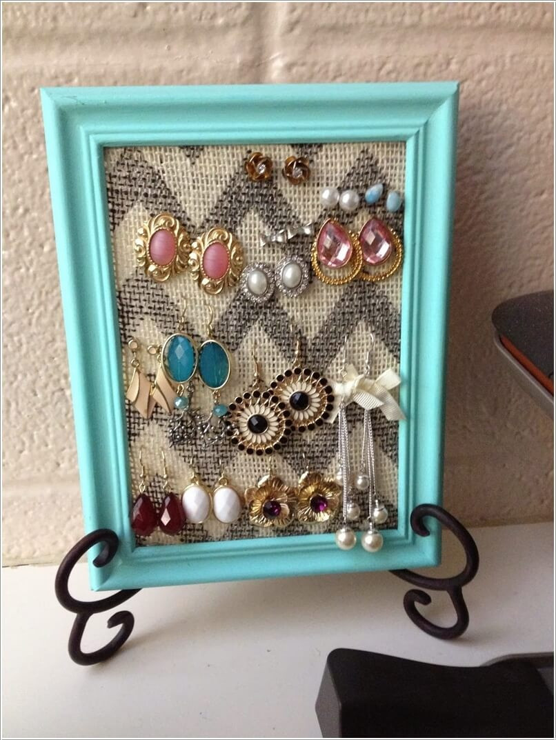 Diy Earring Holder
 10 Lovely DIY Earring Holder Ideas for You