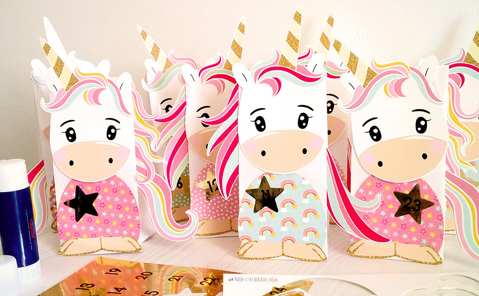 Diy Einhorn Adventskalender
 Papierdrachen DIY Einhorn Adventskalender zum selber