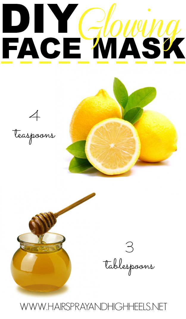 Diy Face Mask
 DIY Lemon & Honey Face Mask Hairspray and Highheels