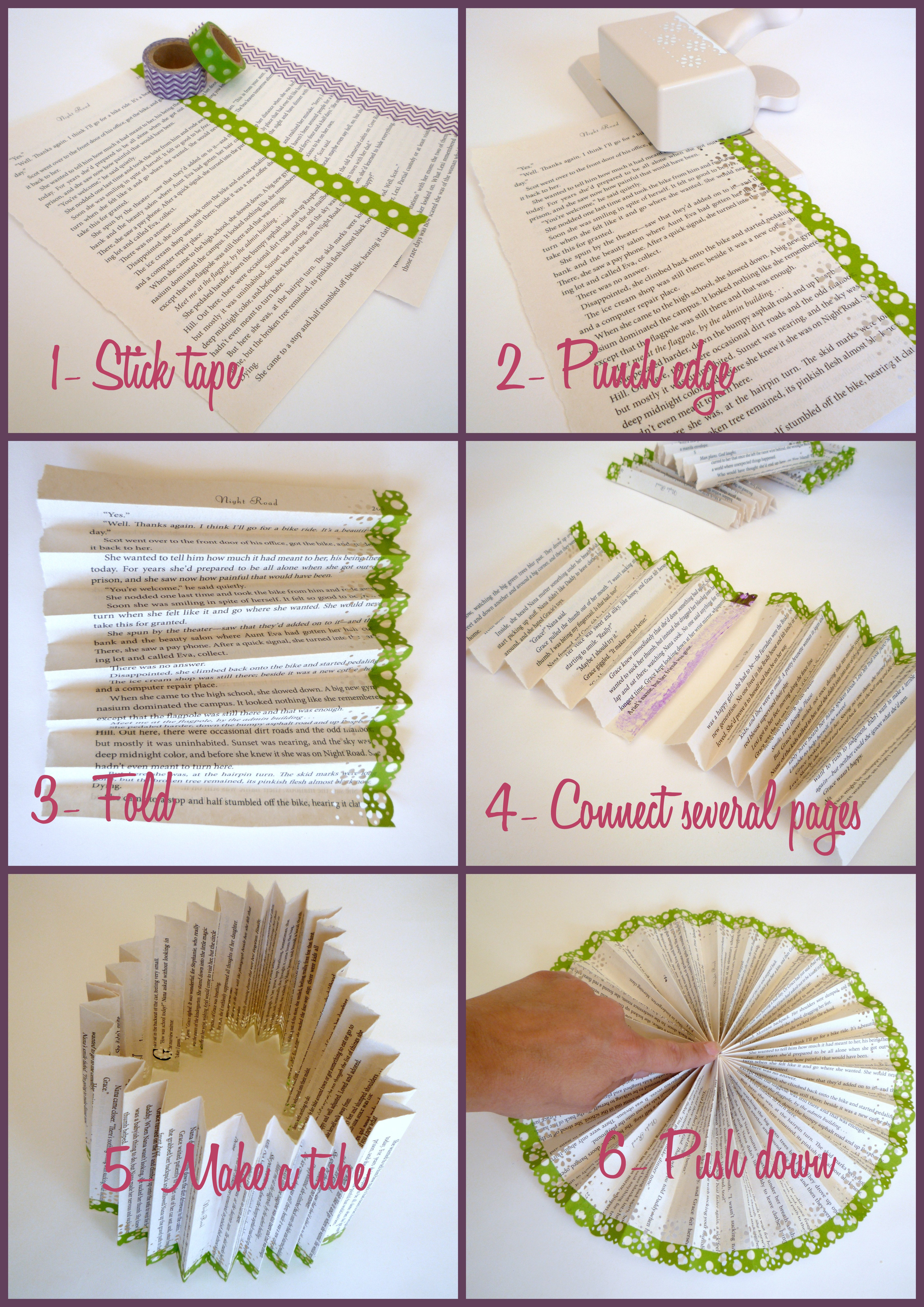 Diy Fan
 Washi Tape Embellished Paper Medallions DIY