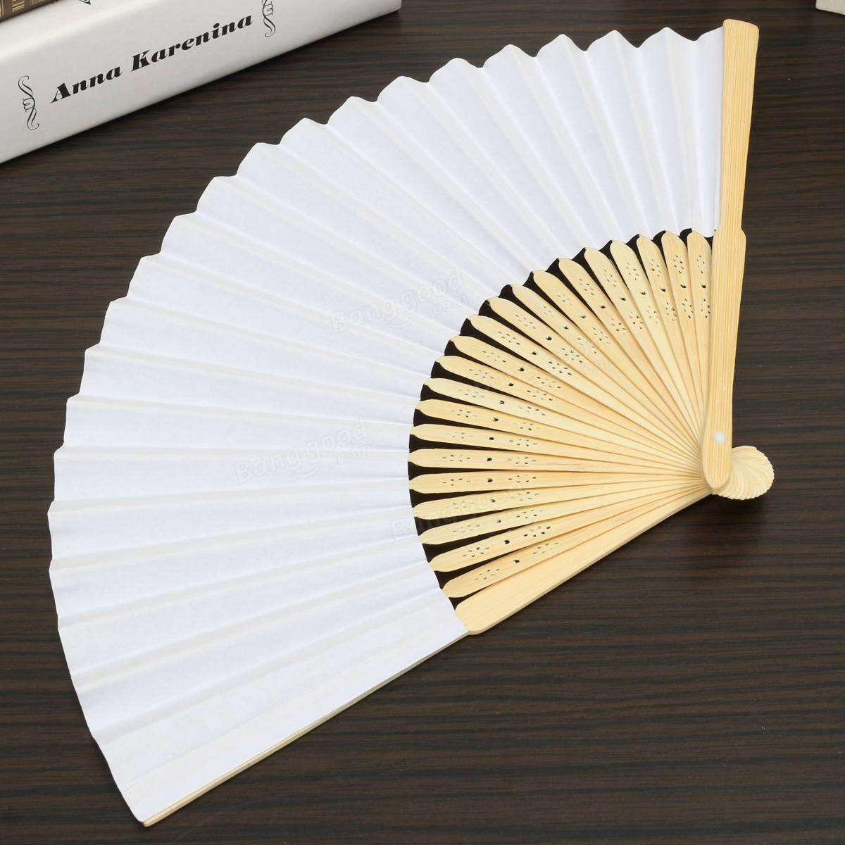 Diy Fan
 Simple Blank DIY Paper Hand Folding Fan Wedding Party