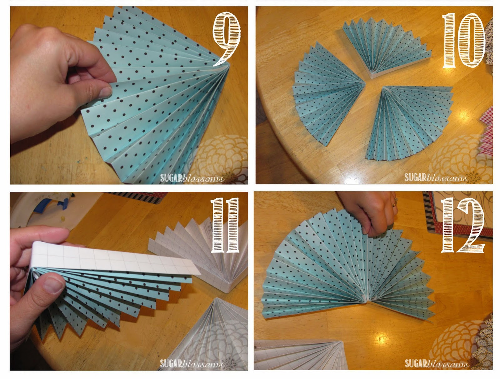 Diy Fan
 Sugar Blossoms DIY Paper Fans