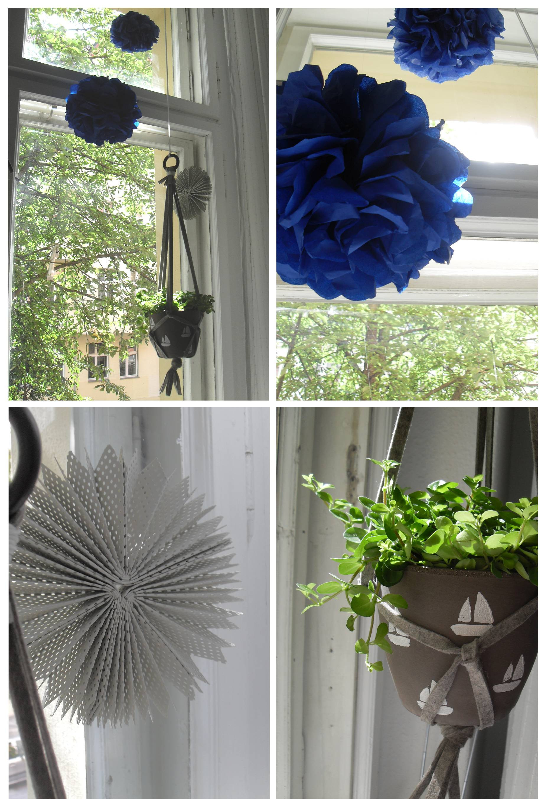 Diy Fensterdeko
 DIY Fensterdeko – Pompom Makramee Blumenampel und
