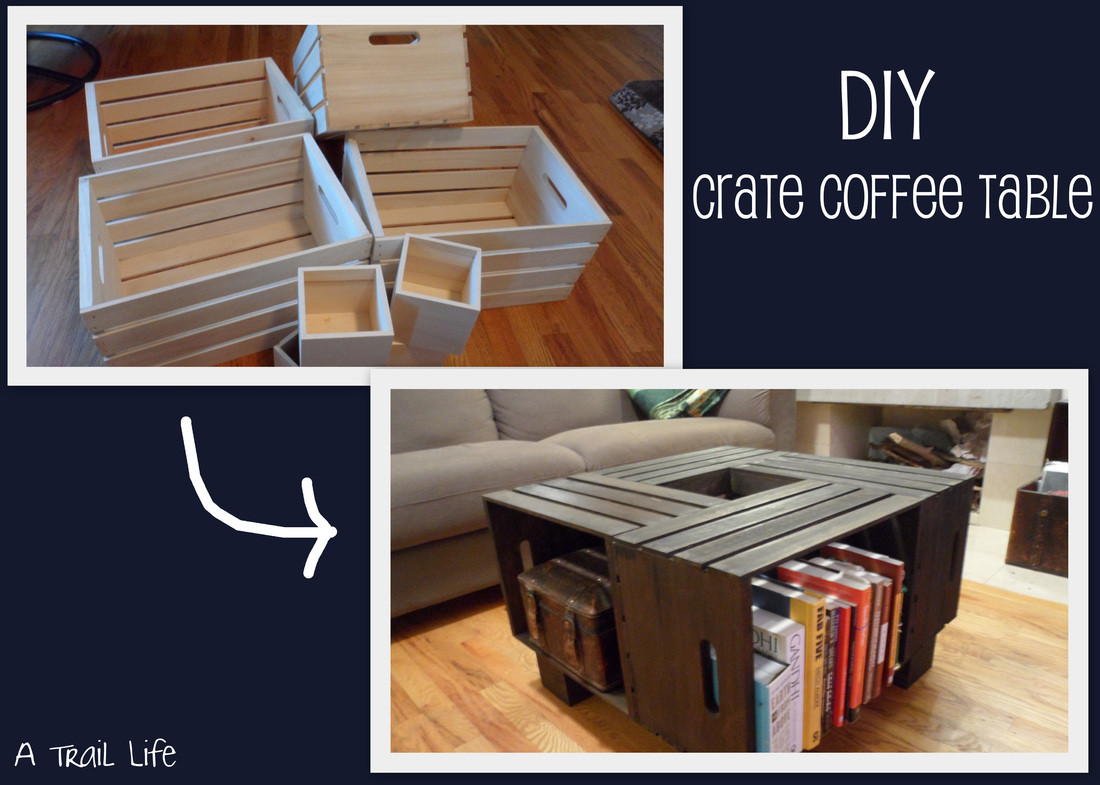 Diy Furniture
 DIY Furniture Crate Coffee Table A Trail Life