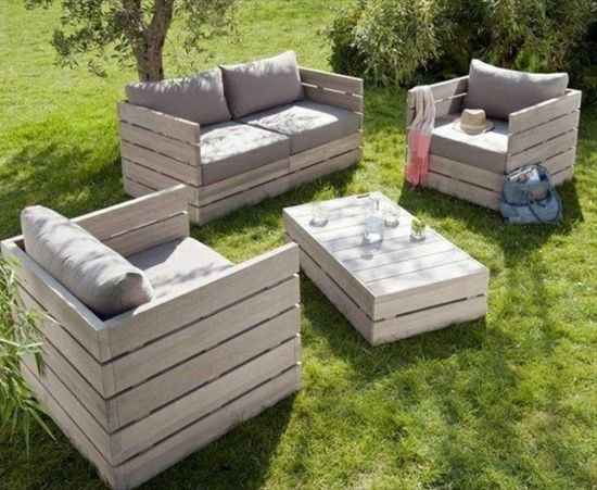 Diy Gartenmöbel
 diy gartenmöbel set aus paletten holz sessel kaffeetisch