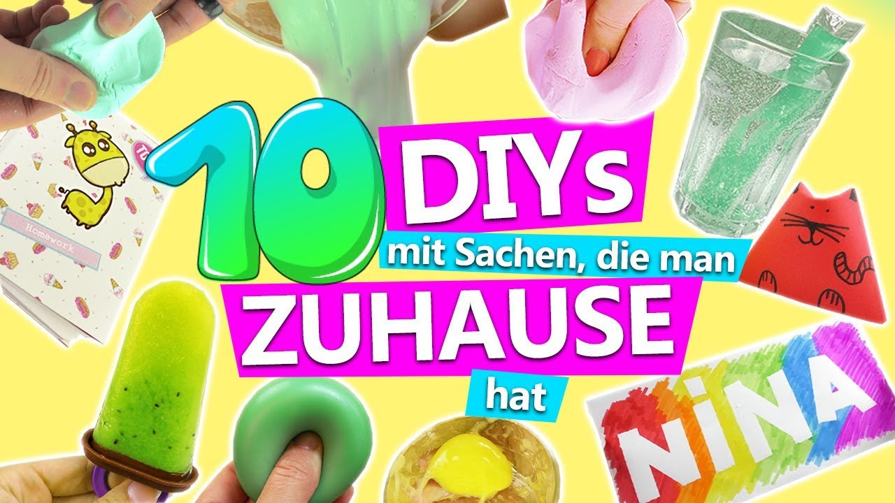 Diy Gegen Langeweile
 10 DIY IDEEN mit SACHEN man ZUHAUSE hat