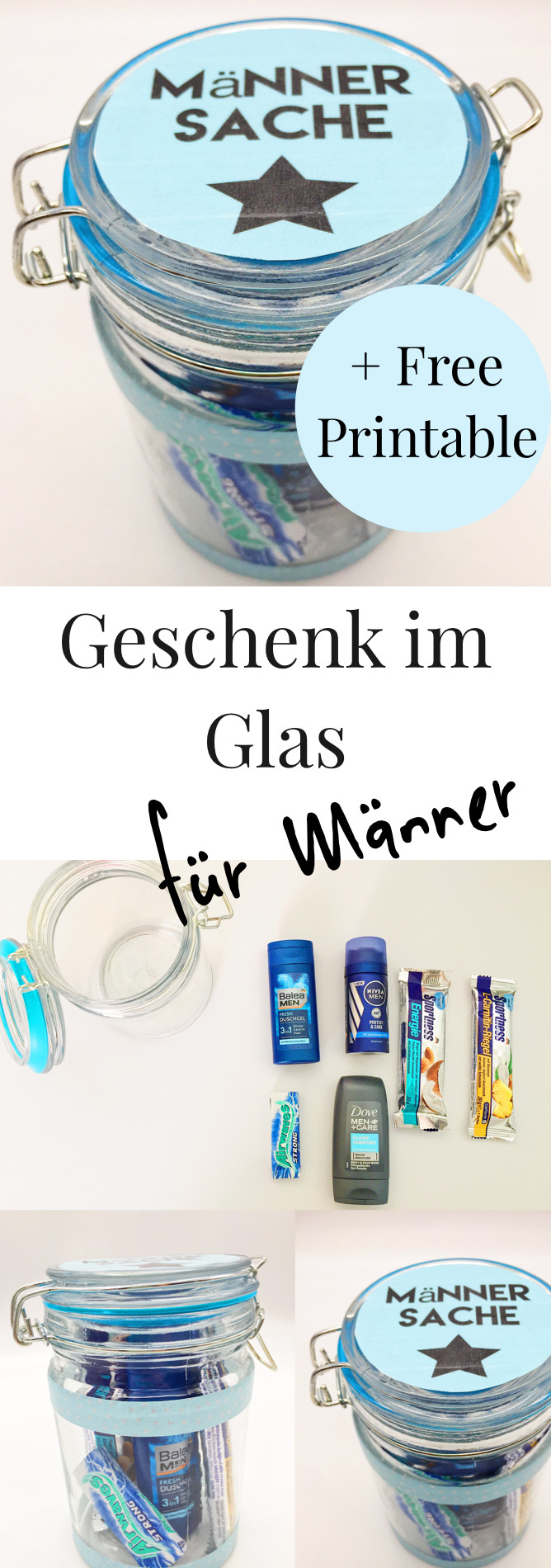 Diy Geschenk Für Freund
 DIY Geschenke im Glas selber machen Pinterest