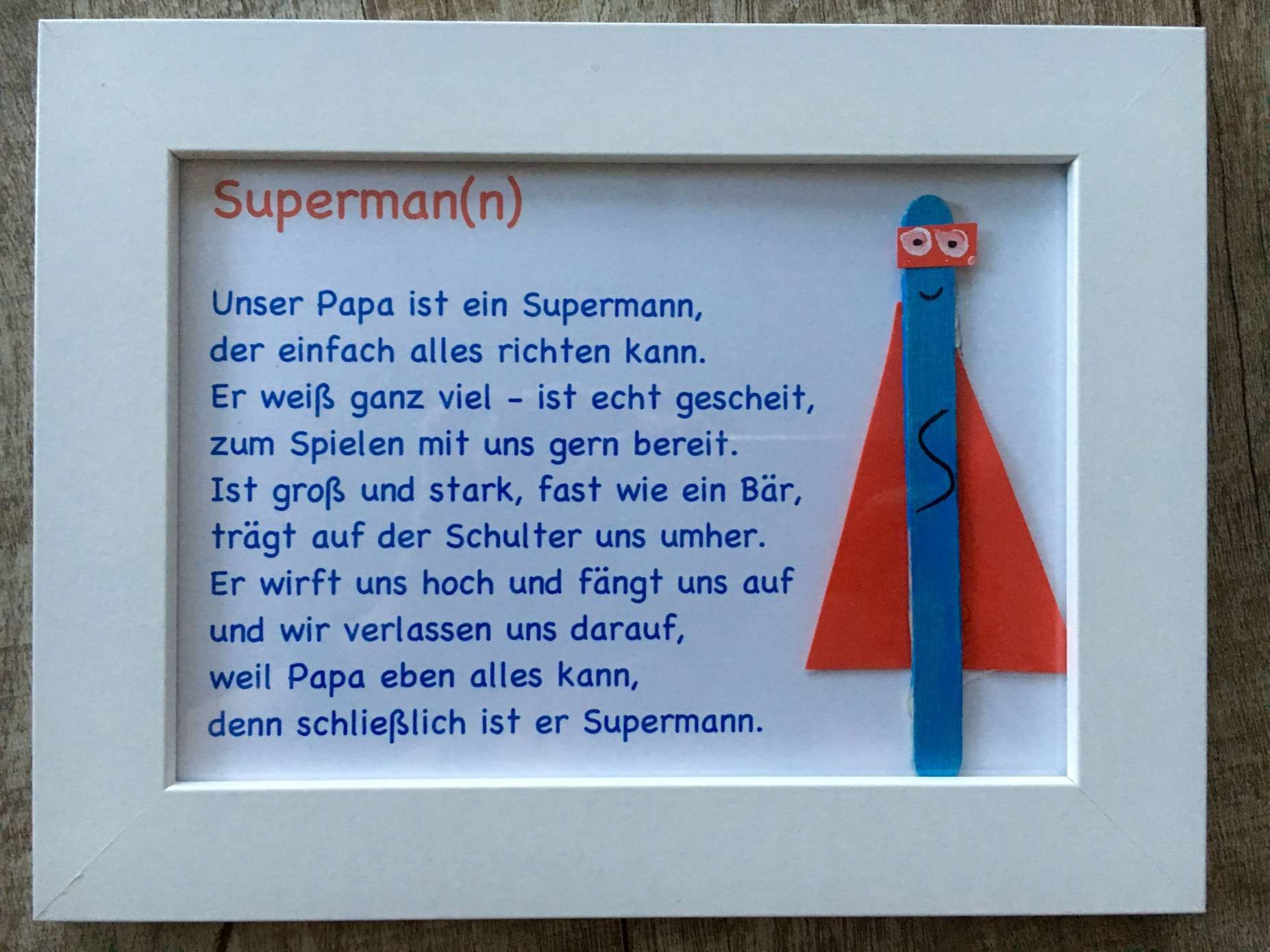 Diy Geschenk Papa
 Vatertag Geschenk Ultraschnelles DIY Papa ist unser