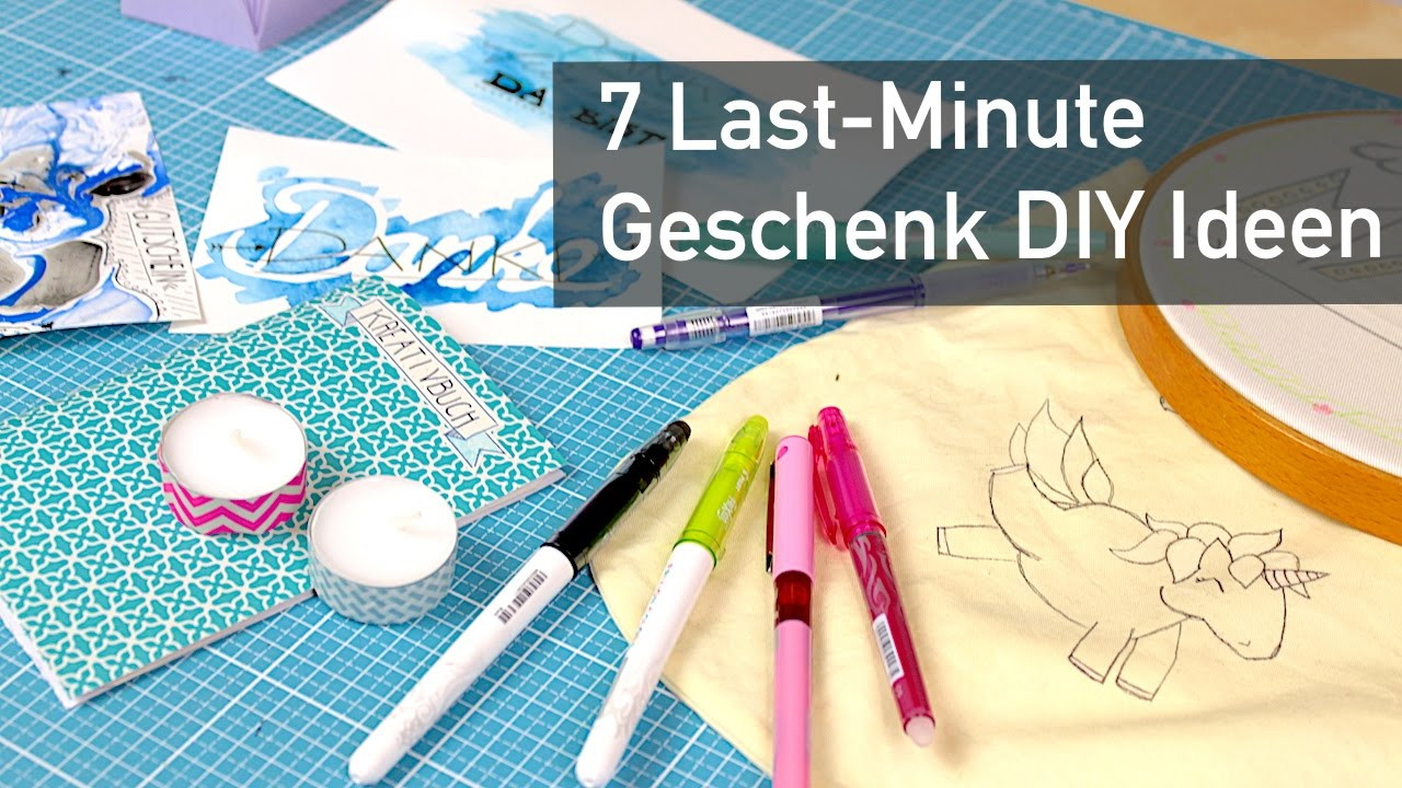 Diy Geschenke Last Minute
 7 Last Minute DIY Geschenk Ideen