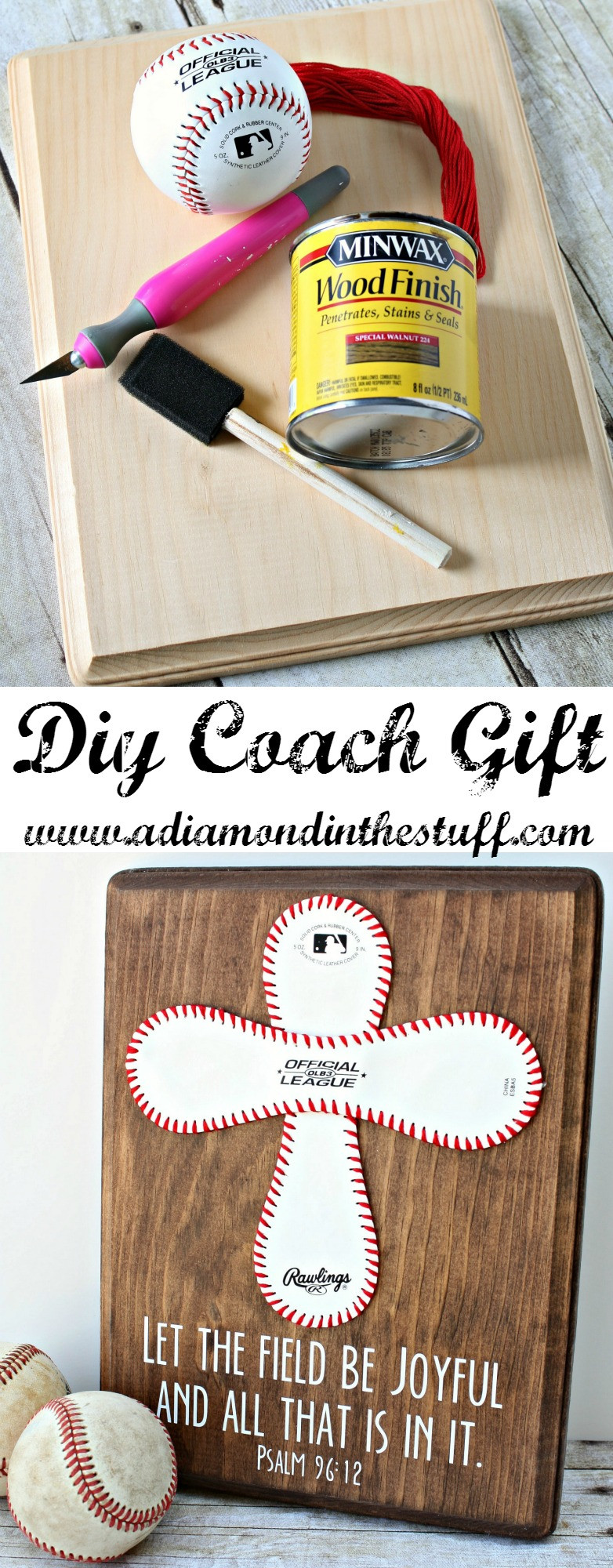 Diy Gift
 Baseball Cross Coach Gift