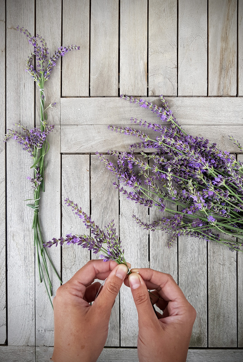 Diy Girlande
 Lavendel DIY Girlande für Gartenparty grüneliebe