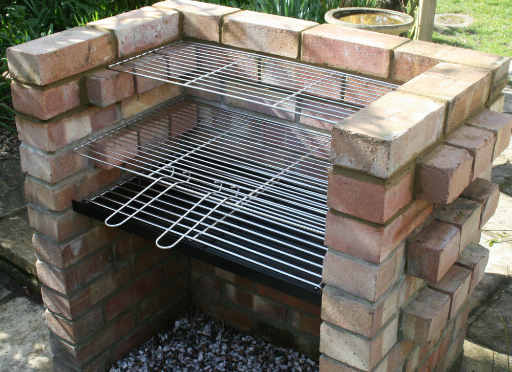 Diy Grill
 Charcoal DIY Brick BBQ Kit with Stainless Grill