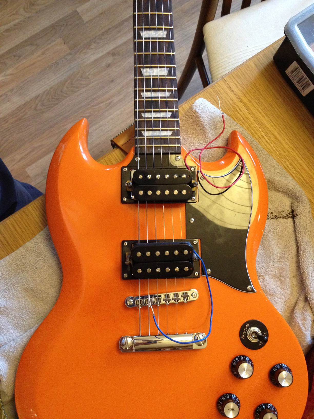 Diy Guitar
 DIY guitar kit – Capri Orange SG