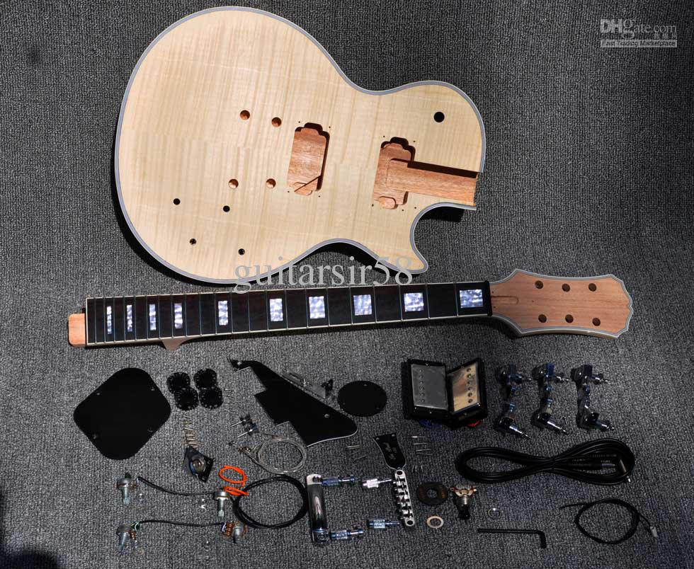 Diy Guitar
 2012 Unfinished Electric Guitar Kit With Flamed Maple Top