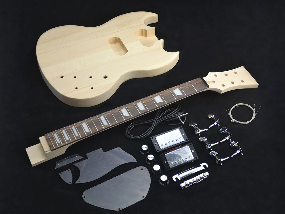 Diy Guitar
 SG Style Guitar Kit Flame Maple Top DIY Guitars