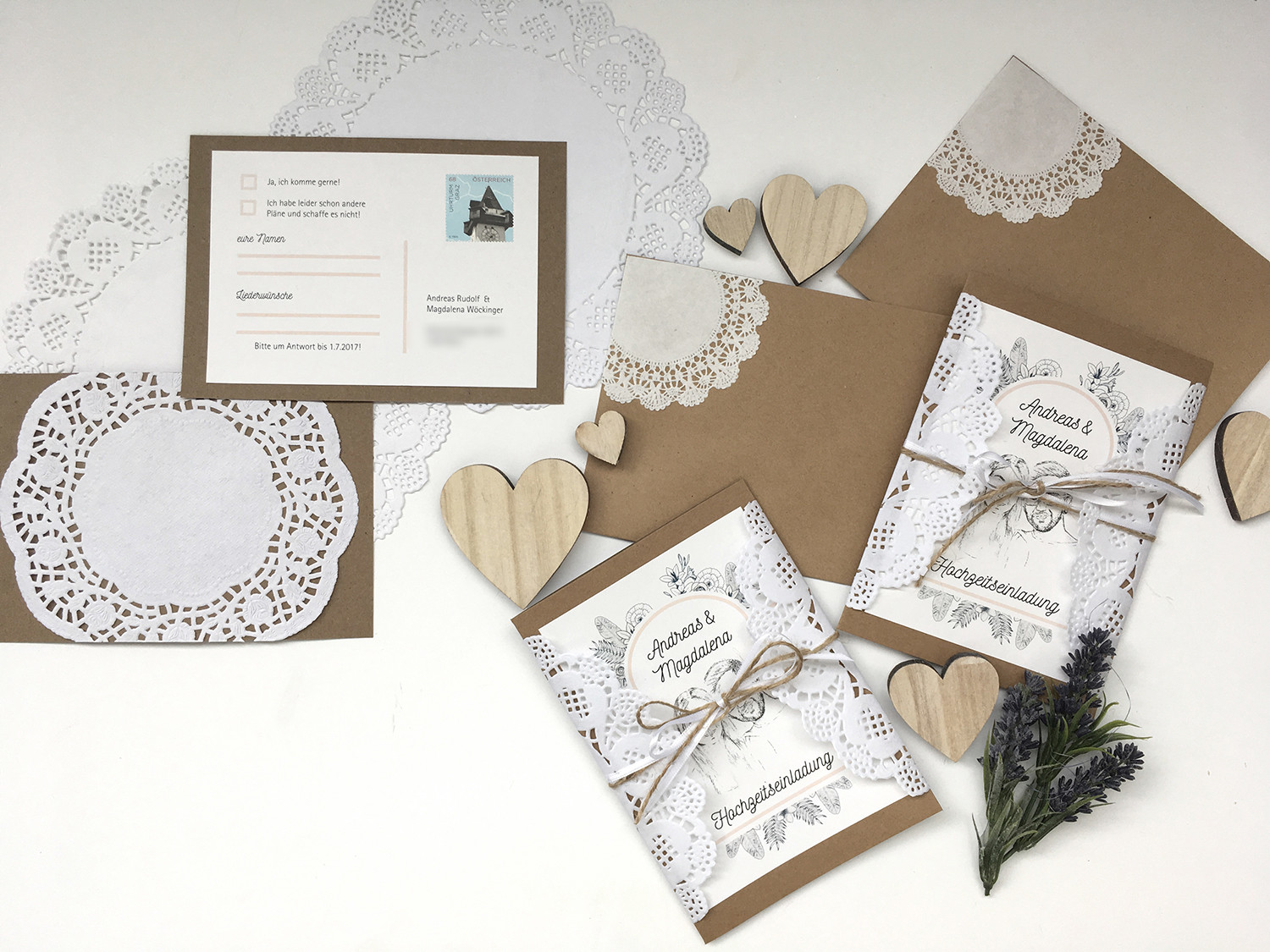 Diy Hochzeitseinladungen
 diy hochzeitseinladungen vintage spitze