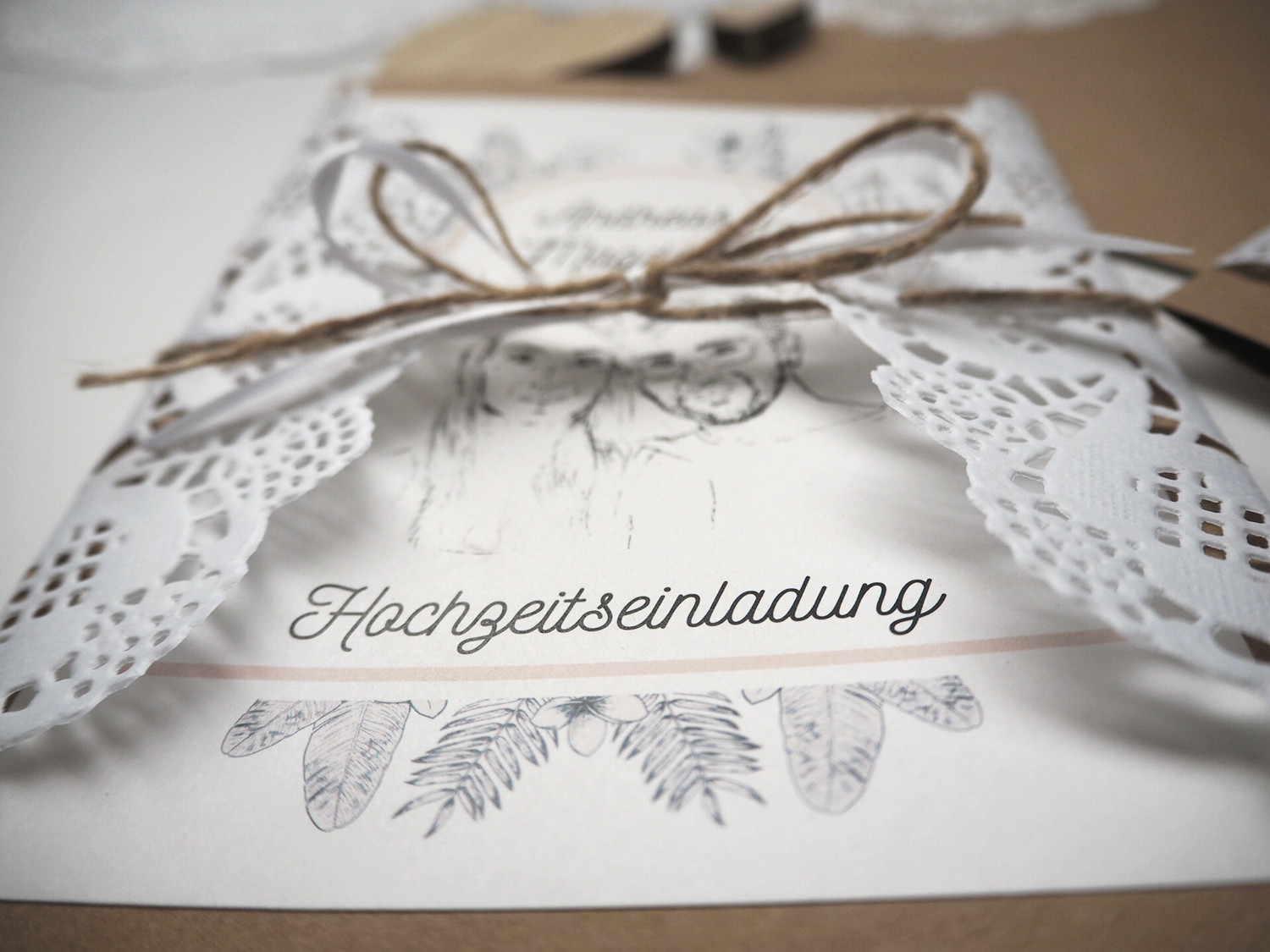 Diy Hochzeitseinladungen
 diy hochzeitseinladungen vintage spitze