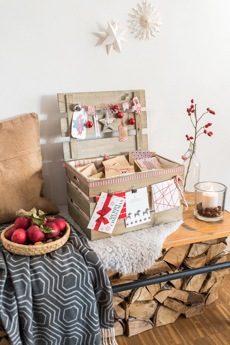 Diy Holzkiste
 Adventskalender in der Kiste Kooperation mit Tchibo